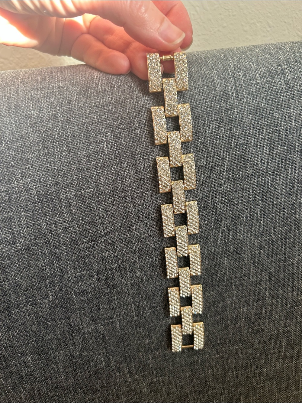 Mango Gold Pave Link Bracelet - Picture 5 of 7